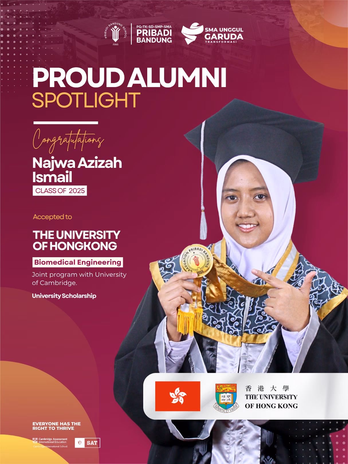 Proud Alumni Spotlight - Pribadi Bandung School 1