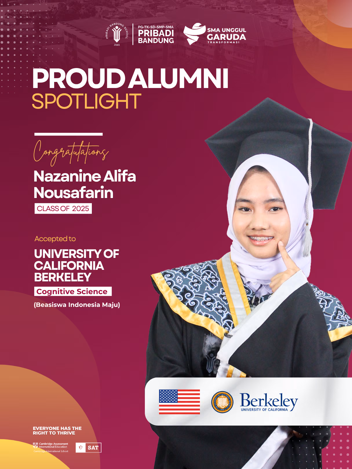 Proud Alumni Spotlight - Pribadi Bandung School 3