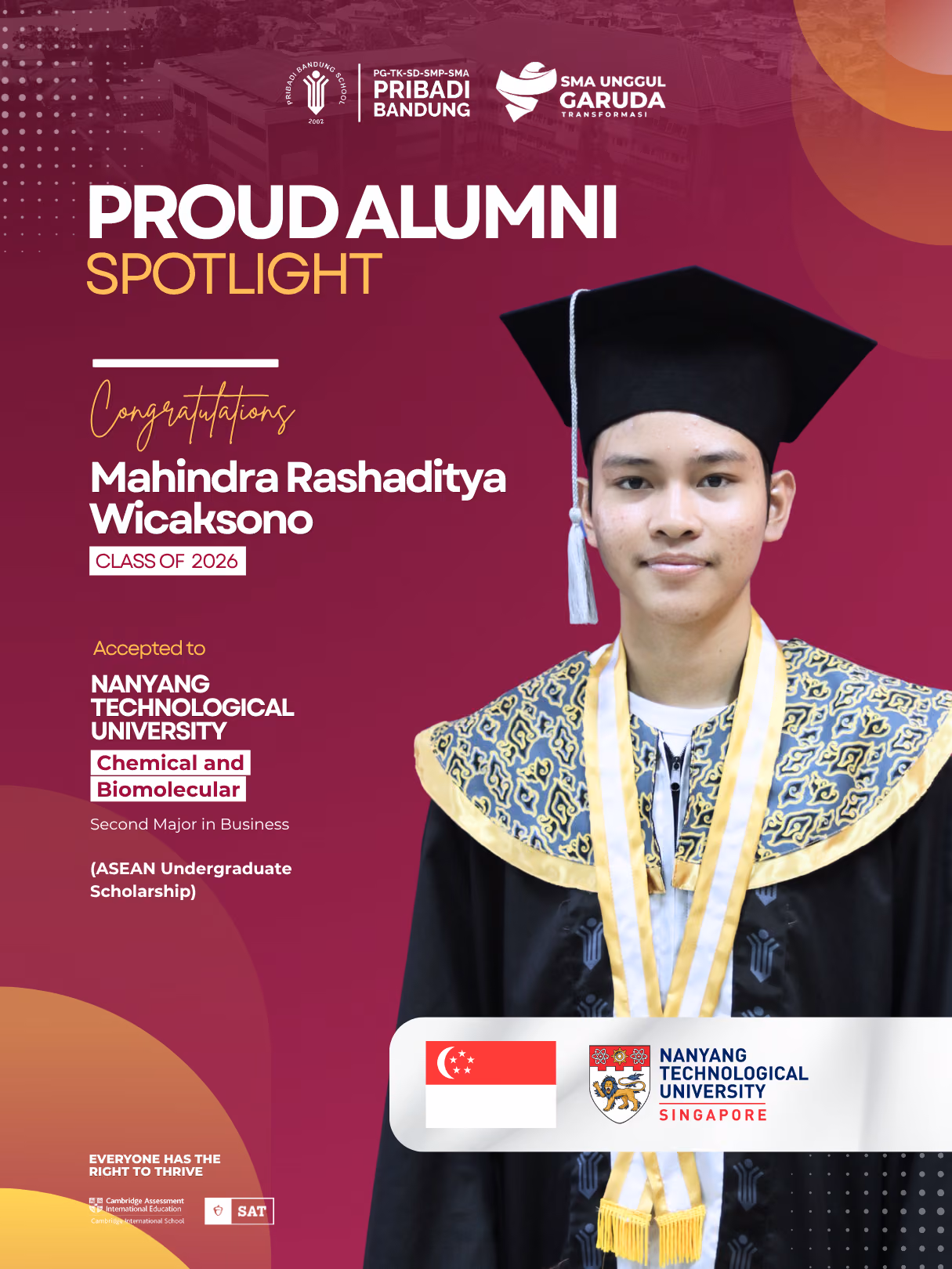 Proud Alumni Spotlight - Pribadi Bandung School 5